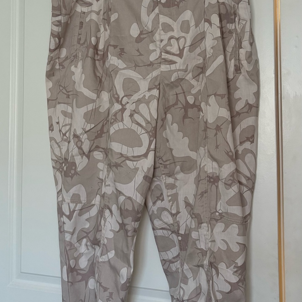 Anthropologie Abstract Patterned Pants Linen Blend. NWOT. Size 24W